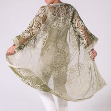 Load image into Gallery viewer, Floral Lace Kimono | Olive
