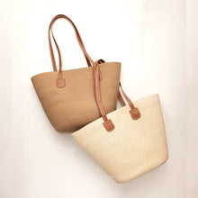 Load image into Gallery viewer, THSB1027: Camel: French Weave Tote Bag
