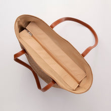 Load image into Gallery viewer, THSB1027: Camel: French Weave Tote Bag
