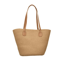 Load image into Gallery viewer, THSB1027: Camel: French Weave Tote Bag
