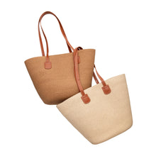Load image into Gallery viewer, THSB1028: Beige: French Weave Tote Bag
