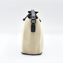 Load image into Gallery viewer, THSB1063: Beige: Woven Bucket Tote Bag with Handle
