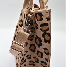 Load image into Gallery viewer, THSB1072: Brown: Leopard Crossbody Tote Bag

