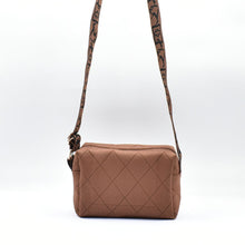 Load image into Gallery viewer, THSB1074: Brown: Diamond Stitch Crossbody Bag
