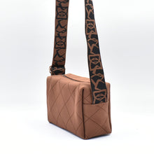 Load image into Gallery viewer, THSB1074: Brown: Diamond Stitch Crossbody Bag
