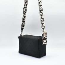 Load image into Gallery viewer, THSB1075: Black: Diamond Stitch Crossbody Bag
