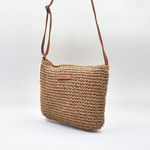 Load image into Gallery viewer, THSB1076: Camel: Boho Woven Crossbody Bag
