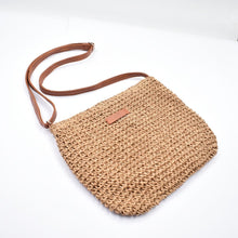 Load image into Gallery viewer, THSB1076: Camel: Boho Woven Crossbody Bag
