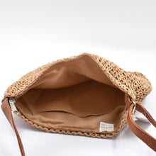 Load image into Gallery viewer, THSB1076: Camel: Boho Woven Crossbody Bag
