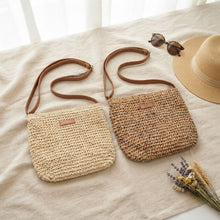 Load image into Gallery viewer, THSB1076: Camel: Boho Woven Crossbody Bag
