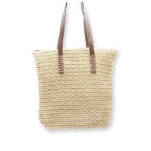 Load image into Gallery viewer, THSB1079: Sand: Lightweight Woven Tote Bag
