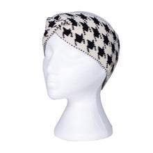 Load image into Gallery viewer, THSBE1004: Cream: Houndstooth Knitted Headband - J'adore Gifts 
