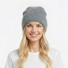 Load image into Gallery viewer, THSBE1029: Grey: Shimmer Soft Knit Beanie
