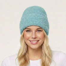 Load image into Gallery viewer, THSBE1030: Teal: Shimmer Soft Knit Beanie
