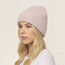 Load image into Gallery viewer, THSBE1031: Pink: Shimmer Soft Knit Beanie
