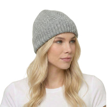 Load image into Gallery viewer, THSBE1032: Dark Grey: Elegant Knit Beanie
