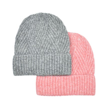 Load image into Gallery viewer, THSBE1033: Pink: Elegant Knit Beanie
