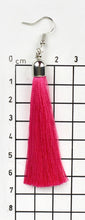 Load image into Gallery viewer, THSE1014: Red: Silky Tassels Earrings
