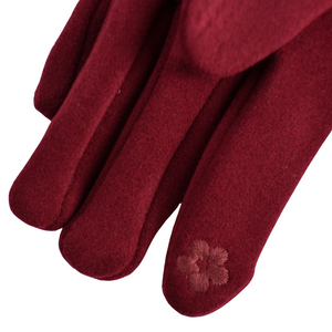 THSG1083: Wine: Flat Bow Gloves