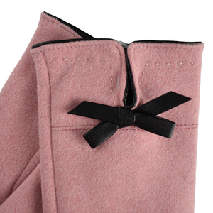 THSG1085: Pink: Flat Bow Gloves