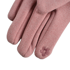 THSG1085: Pink: Flat Bow Gloves