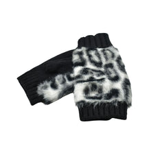 Load image into Gallery viewer, THSG1135: Grey: Faux Fur Cuff Fingerless Gloves
