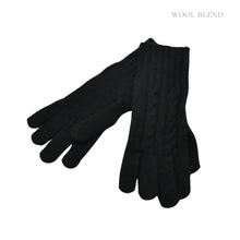 Load image into Gallery viewer, THSG1139: Black: Heritage Knit Gloves
