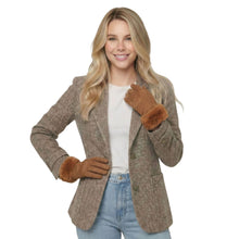 Load image into Gallery viewer, THSG1142: Cinnamon: Faux Fur Cuff Gloves
