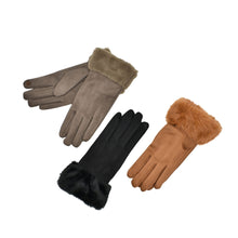 Load image into Gallery viewer, THSG1142: Cinnamon: Faux Fur Cuff Gloves
