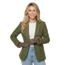 Load image into Gallery viewer, THSG1143: Brown: Faux Fur Cuff Gloves

