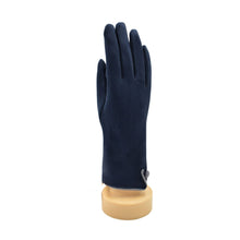 Load image into Gallery viewer, THSG1154: Navy Blue: One Button Gloves
