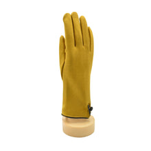 Load image into Gallery viewer, THSG1157: Mustard Yellow: One Button Gloves
