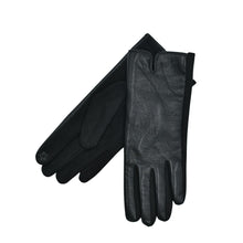 Load image into Gallery viewer, THSG1158: Black: Faux Leather Gloves
