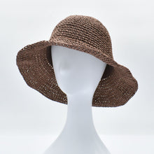 Load image into Gallery viewer, THSH1014: Brown: Foldable Shapeable Sun Hat
