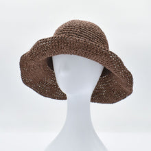 Load image into Gallery viewer, THSH1014: Brown: Foldable Shapeable Sun Hat
