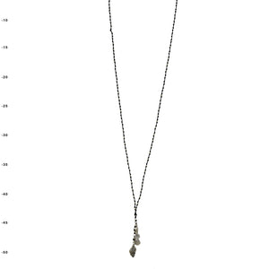 THSJ1108: Aqua Waxed Cord Necklace: Seashell