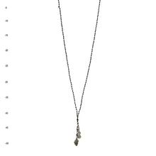 Load image into Gallery viewer, THSJ1108A: Black: Waxed Cord Necklace: Seashell
