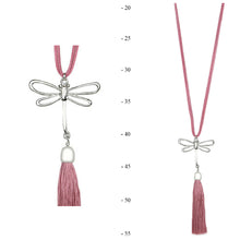 Load image into Gallery viewer, Dragonfly Pendant Necklace | Dusty Pink

