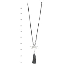 Load image into Gallery viewer, Dragonfly Pendant Necklace | Grey
