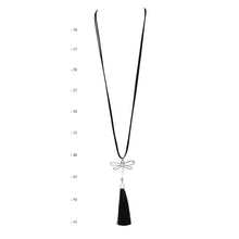 Load image into Gallery viewer, THSJ1201X:Black: Dragonfly Pendant Necklace
