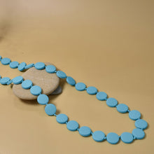 Load image into Gallery viewer, THSJ1270: Teal Green: Round Wooden Necklace
