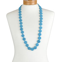 Load image into Gallery viewer, THSJ1270: Teal Green: Round Wooden Necklace
