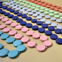 Load image into Gallery viewer, THSJ1271: Light Grey: Round Wooden Necklace
