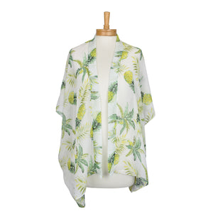Pineapple Kimono Jacket | White