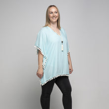 Load image into Gallery viewer, THSK1052: Baby Blue: Emily Kaftan Top
