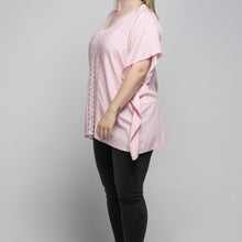 Load image into Gallery viewer, THSK1056: Sweet Pink: Lace Kaftan Top
