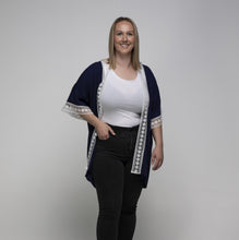 Load image into Gallery viewer, THSK1060: Black: Lace Kimono
