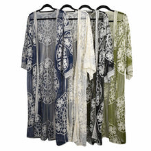 Load image into Gallery viewer, Floral Lace Kimono | Black
