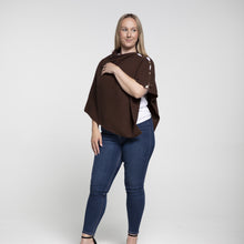 Load image into Gallery viewer, THSP1033: Brown: Angie Poncho

