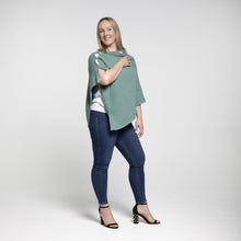 Load image into Gallery viewer, THSP1035: Teal: Angie Poncho

